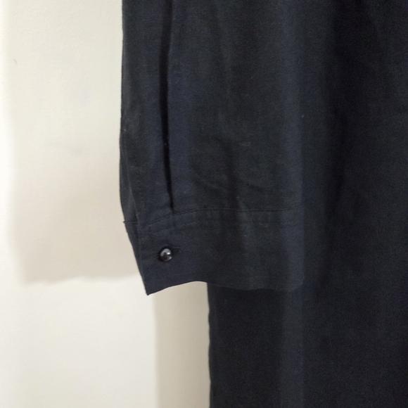 NWOT Tuckernuck Pomander Place Cotton Shirt Dress Black Size XL Boho Minimalist - Picture 4 of 11